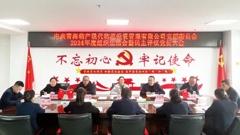 现代物流公司党支部召开2024年度组织生活会暨民主评议党员大会