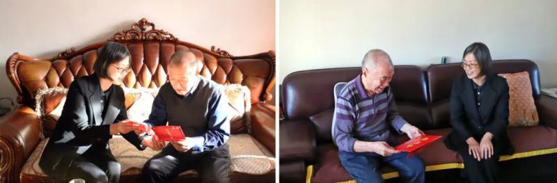 集团领导春节前夕走访慰问老同志及一线员工